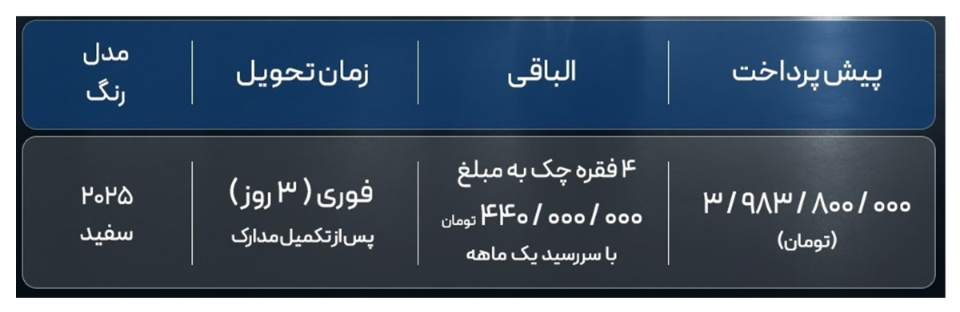 شرایط فروش دیاموند موتور (1405)