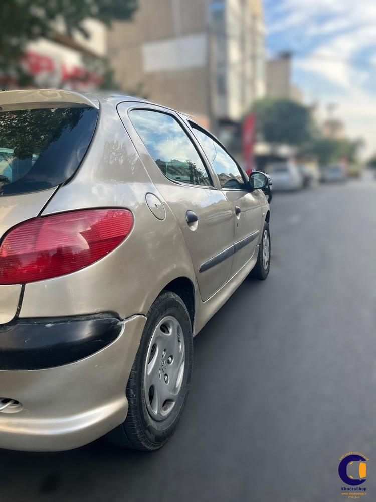 نمای 5 از خرید پژو 206 تیپ ۲ مدل 2003-1382 مدل 2003-1382 رنگ بژ نقدی و اقساطی در خودروشاپ