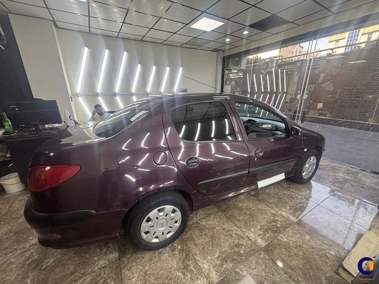نمای 9 از خرید پژو 206 SD V8 مدل 2015-1394 مدل 2015-1394 رنگ بادمجانی نقدی و اقساطی در خودروشاپ