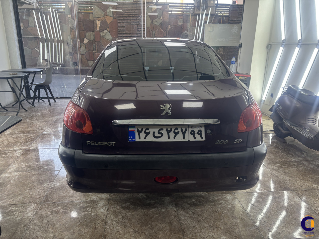 نمای 6 از خرید پژو 206 SD V8 مدل 2015-1394 مدل 2015-1394 رنگ بادمجانی نقدی و اقساطی در خودروشاپ
