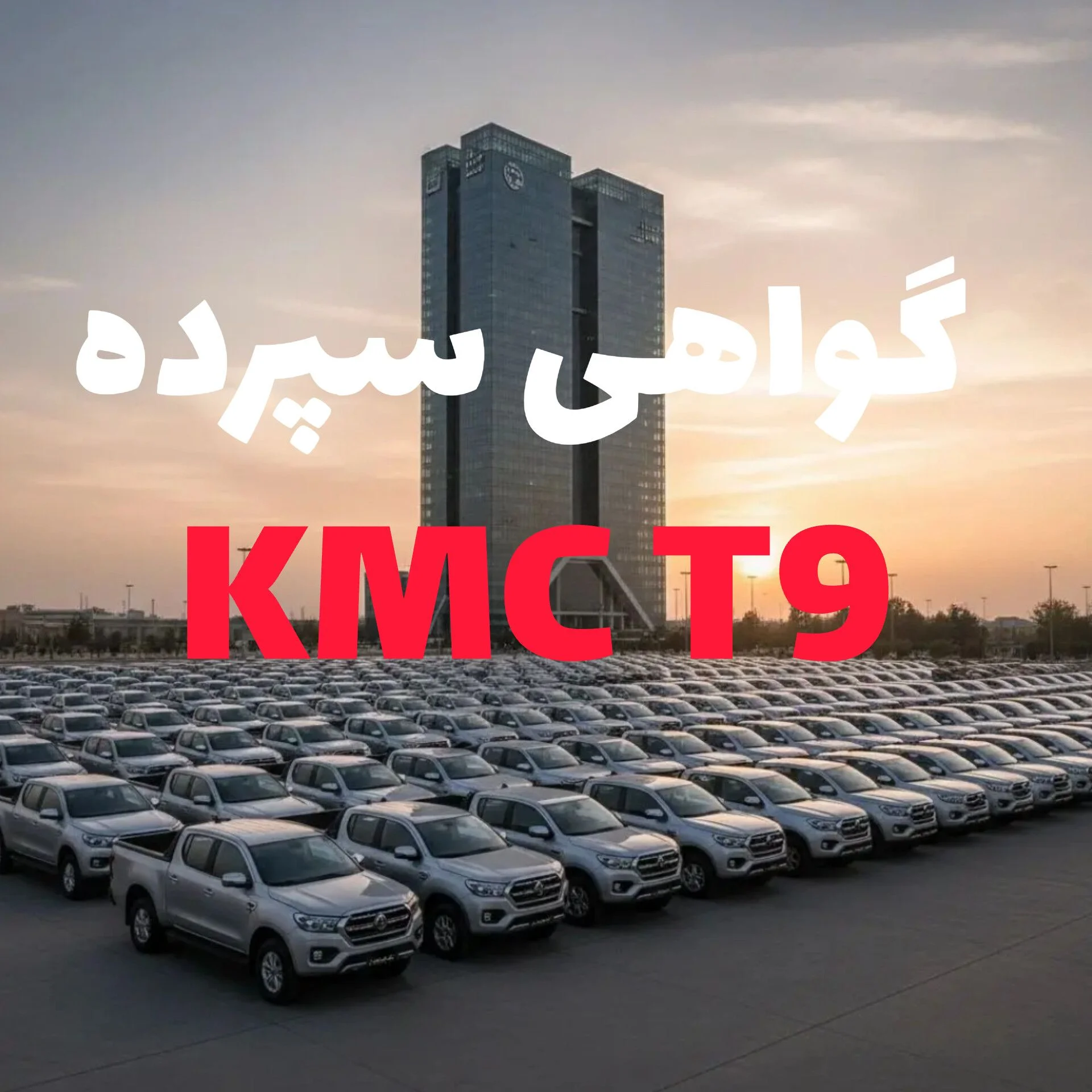 انقلاب در بازار خودرو؛ گواهی سپرده KMC T9 وارد بورس کالا شد!