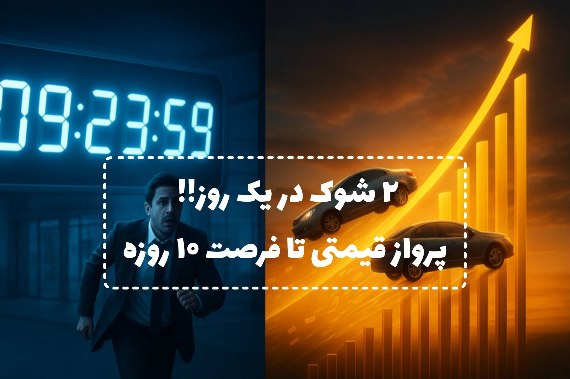 شوک دوقلو در بازار خودرو: دنا پلاس ۱.۳۵۲ میلیاردی شد! | ۱۰ روز فرصت فراخوان ایرانخودرو؛ الآن بفروشید یا در اوج ضرر کنید؟